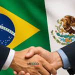 Mexico and Brazil