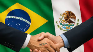 Mexico and Brazil